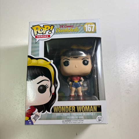 Wonder Woman (Bombshell) - DC Funko Pop 167 Vinyl Figure (11.4 Cm L × 8.9 Cm W × 15.9 Cm H)