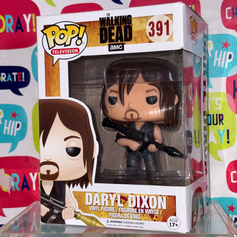 BOX FLAWS VIEW PHOTOS Daryl Dixon - The Walking Dead Funko Pop 391 Vinyl Figure  (11.4 Cm L × 8.9 Cm W × 15.9 Cm H)