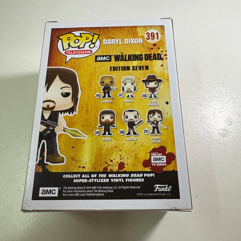 BOX FLAWS VIEW PHOTOS Daryl Dixon - The Walking Dead Funko Pop 391 Vinyl Figure  (11.4 Cm L × 8.9 Cm W × 15.9 Cm H)