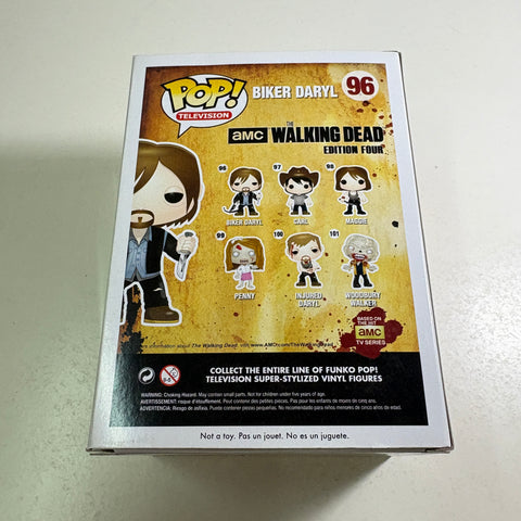 BOX FLAWS VIEW PHOTOS Daryl Dixon Biker - The Walking Dead Funko Pop 96 Vinyl Figure PX Exclusive  (11.4 Cm L × 8.9 Cm W × 15.9 Cm H)