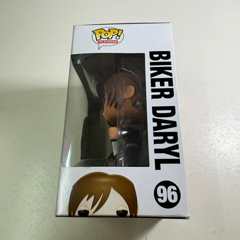 BOX FLAWS VIEW PHOTOS Daryl Dixon Biker - The Walking Dead Funko Pop 96 Vinyl Figure PX Exclusive  (11.4 Cm L × 8.9 Cm W × 15.9 Cm H)