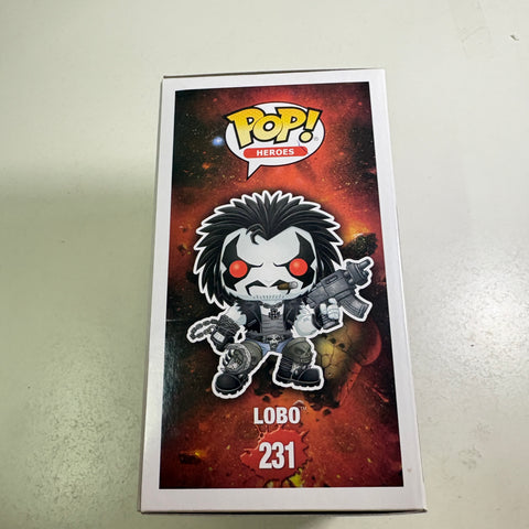 BOX FLAWS VIEW PHOTOS Lobo - DC Funko Pop 231 Vinyl Figure (11.4 Cm L × 8.9 Cm W × 15.9 Cm H)