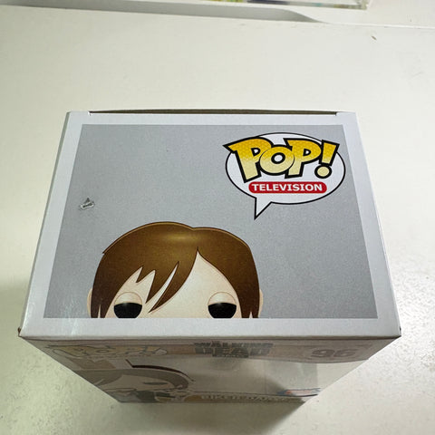 BOX FLAWS VIEW PHOTOS Daryl Dixon Biker - The Walking Dead Funko Pop 96 Vinyl Figure PX Exclusive  (11.4 Cm L × 8.9 Cm W × 15.9 Cm H)