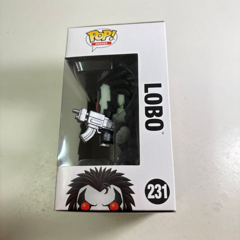 BOX FLAWS VIEW PHOTOS Lobo - DC Funko Pop 231 Vinyl Figure (11.4 Cm L × 8.9 Cm W × 15.9 Cm H)