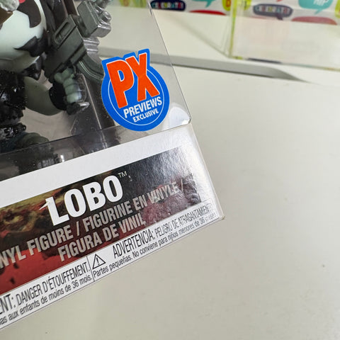 BOX FLAWS VIEW PHOTOS Lobo - DC Funko Pop 231 Vinyl Figure (11.4 Cm L × 8.9 Cm W × 15.9 Cm H)