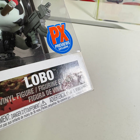 BOX FLAWS VIEW PHOTOS Lobo - DC Funko Pop 231 Vinyl Figure (11.4 Cm L × 8.9 Cm W × 15.9 Cm H)