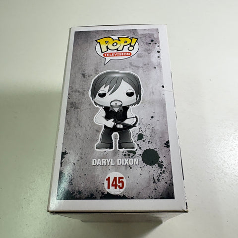 BOX FLAWS VIEW PHOTOS Daryl Dixon (Black and White) - The Walking Dead Funko Pop 145 Vinyl Figure (11.4 Cm L × 8.9 Cm W × 15.9 Cm H)