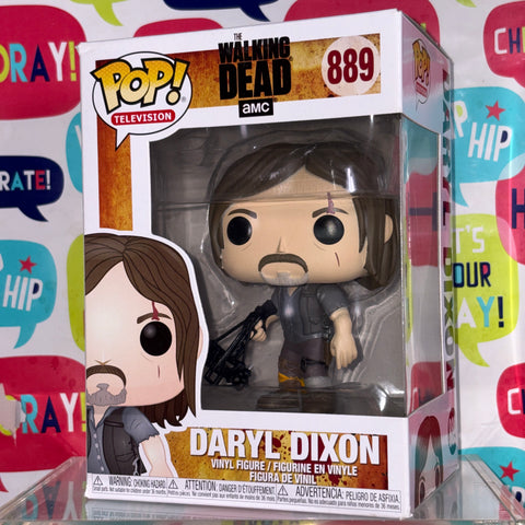 BOX FLAWS VIEW PHOTOS Daryl Dixon - The Walking Dead Funko Pop 889 Vinyl Figure (11.4 Cm L × 8.9 Cm W × 15.9 Cm H)