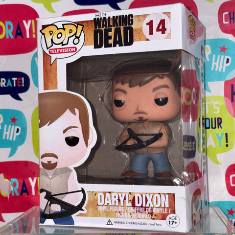 BOX FLAWS VIEW PHOTOS Daryl Dixon - The Walking Dead Funko Pop 14 Vinyl Figure (11.4 Cm L × 8.9 Cm W × 15.9 Cm H)