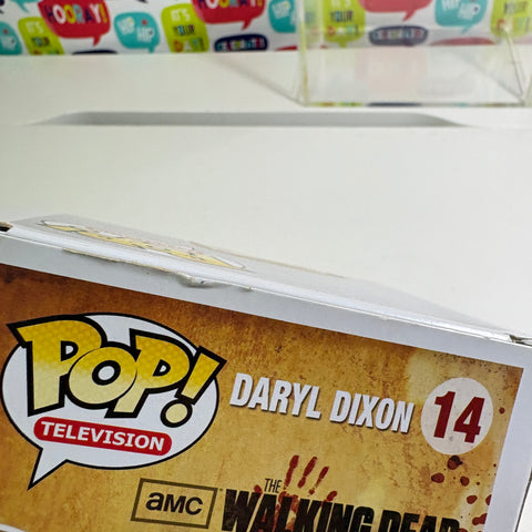 BOX FLAWS VIEW PHOTOS Daryl Dixon - The Walking Dead Funko Pop 14 Vinyl Figure (11.4 Cm L × 8.9 Cm W × 15.9 Cm H)