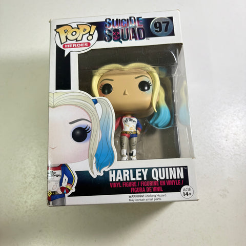 SUNFADED BOX Harley Quinn - DC Funko Pop 97 Vinyl Figure (11.4 Cm L × 8.9 Cm W × 15.9 Cm H)