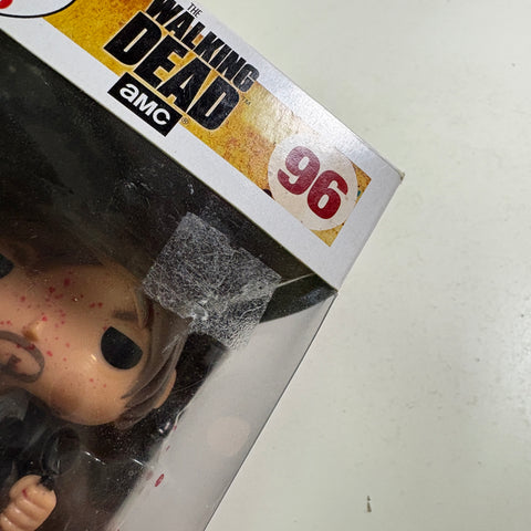 BOX FLAWS VIEW PHOTOS Daryl Dixon BLOODY - The Walking Dead Funko Pop Vinyl Figure Exclusive  (11.4 Cm L × 8.9 Cm W × 15.9 Cm H)