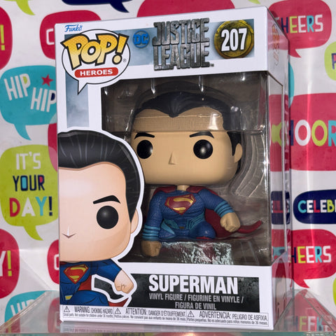 Superman (Justice League) - DC Funko Pop 207 Vinyl Figure (11.4 Cm L × 8.9 Cm W × 15.9 Cm H)