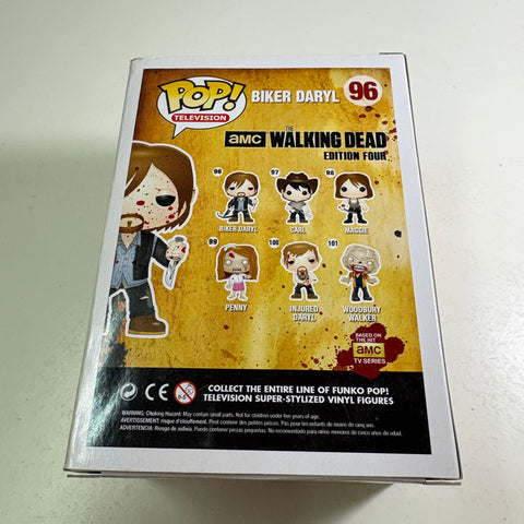 BOX FLAWS VIEW PHOTOS Daryl Dixon BLOODY - The Walking Dead Funko Pop Vinyl Figure Exclusive  (11.4 Cm L × 8.9 Cm W × 15.9 Cm H)