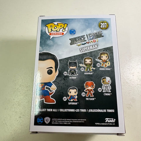 Superman (Justice League) - DC Funko Pop 207 Vinyl Figure (11.4 Cm L × 8.9 Cm W × 15.9 Cm H)