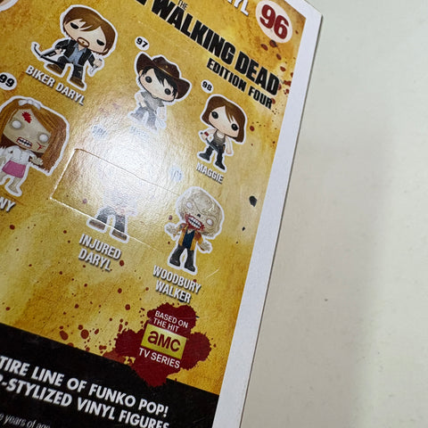 BOX FLAWS VIEW PHOTOS Daryl Dixon BLOODY - The Walking Dead Funko Pop Vinyl Figure Exclusive  (11.4 Cm L × 8.9 Cm W × 15.9 Cm H)