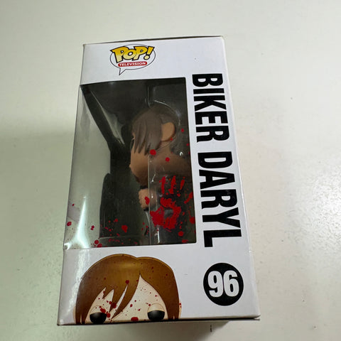 BOX FLAWS VIEW PHOTOS Daryl Dixon BLOODY - The Walking Dead Funko Pop Vinyl Figure Exclusive  (11.4 Cm L × 8.9 Cm W × 15.9 Cm H)
