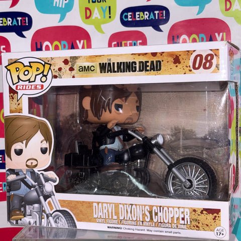 BOX FLAWS VIEW PHOTOS Daryl Dixon's Chopper - The Walking Dead Funko Pop Vinyl Figure 08 (20.5 Cm L × 8.9 Cm W × 15.9 Cm H)