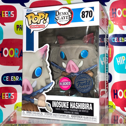 Demon Slayer - Inosuke (Flocked) Funko Pop 870 Exclusive