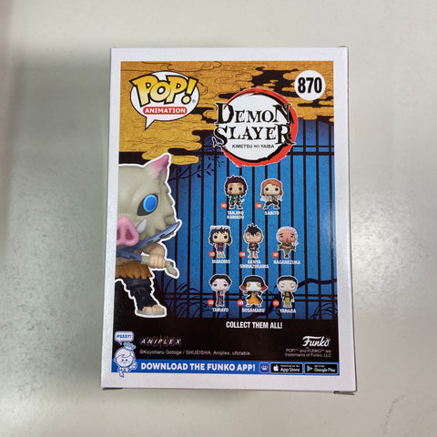 Demon Slayer - Inosuke (Flocked) Funko Pop 870 Exclusive