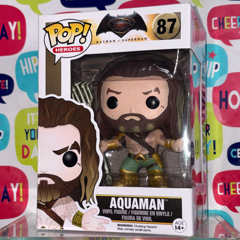 Aquaman Batman V Superman - DC Funko Pop 87 Vinyl Figure (11.4 Cm L × 8.9 Cm W × 15.9 Cm H)