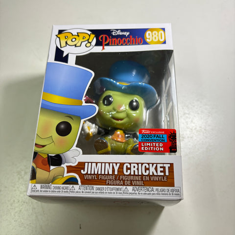Jiminy Cricket - Disney Funko Pop 980 Vinyl Figure Exclusive (11.4 Cm L × 8.9 Cm W × 15.9 Cm H)