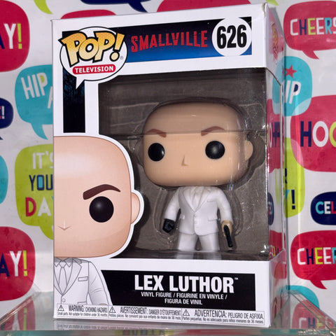 BOX FLAWS VIEW PHOTOS Lex Luthor - Smallville DC Funko Pop 626 Vinyl Figure (11.4 Cm L × 8.9 Cm W × 15.9 Cm H)