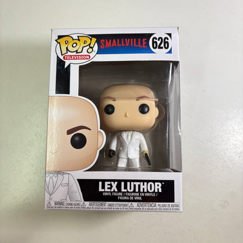 BOX FLAWS VIEW PHOTOS Lex Luthor - Smallville DC Funko Pop 626 Vinyl Figure (11.4 Cm L × 8.9 Cm W × 15.9 Cm H)