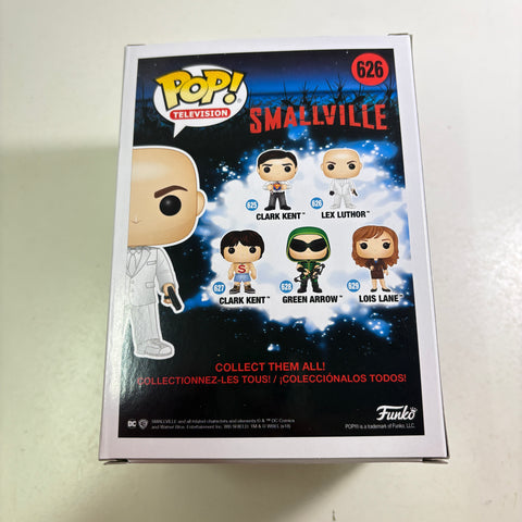 BOX FLAWS VIEW PHOTOS Lex Luthor - Smallville DC Funko Pop 626 Vinyl Figure (11.4 Cm L × 8.9 Cm W × 15.9 Cm H)