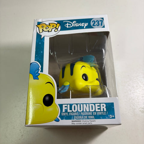 BOX DAMAGE VIEW PHOTOS Flounder - Little Mermaid Disney Funko Pop (11.4 Cm L × 8.9 Cm W × 15.9 Cm H)