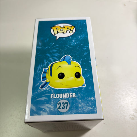 BOX DAMAGE VIEW PHOTOS Flounder - Little Mermaid Disney Funko Pop (11.4 Cm L × 8.9 Cm W × 15.9 Cm H)