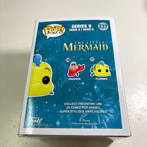 BOX DAMAGE VIEW PHOTOS Flounder - Little Mermaid Disney Funko Pop (11.4 Cm L × 8.9 Cm W × 15.9 Cm H)