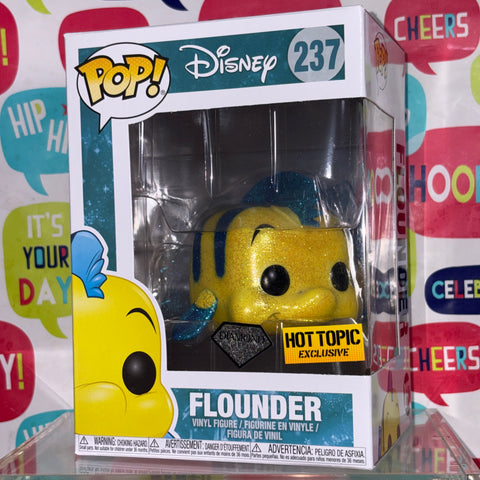 Flounder DIAMOND EDITION - Little Mermaid Disney Funko Pop 237 (11.4 Cm L × 8.9 Cm W × 15.9 Cm H)