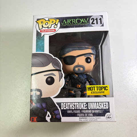 Deathstroke Unmasked - DC Funko Pop 211 Vinyl Figure (11.4 Cm L × 8.9 Cm W × 15.9 Cm H)