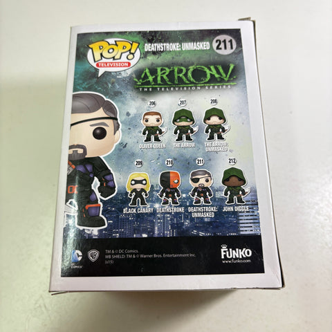 Deathstroke Unmasked - DC Funko Pop 211 Vinyl Figure (11.4 Cm L × 8.9 Cm W × 15.9 Cm H)
