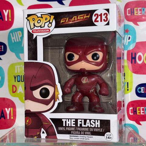 BOX FLAWS VIEW PHOTOS Flash - DC Funko Pop 213 Vinyl Figure (11.4 Cm L × 8.9 Cm W × 15.9 Cm H)
