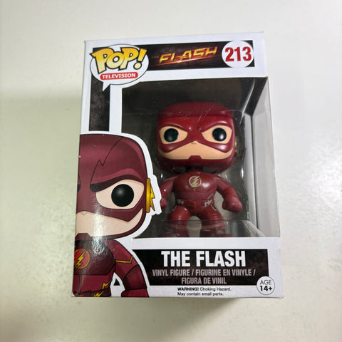BOX FLAWS VIEW PHOTOS Flash - DC Funko Pop 213 Vinyl Figure (11.4 Cm L × 8.9 Cm W × 15.9 Cm H)