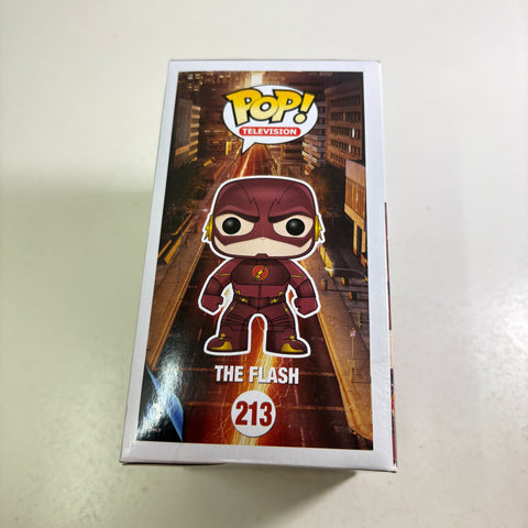 BOX FLAWS VIEW PHOTOS Flash - DC Funko Pop 213 Vinyl Figure (11.4 Cm L × 8.9 Cm W × 15.9 Cm H)