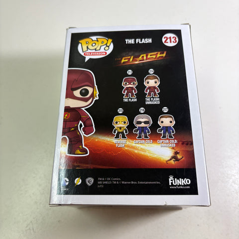 BOX FLAWS VIEW PHOTOS Flash - DC Funko Pop 213 Vinyl Figure (11.4 Cm L × 8.9 Cm W × 15.9 Cm H)