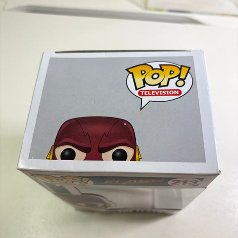 BOX FLAWS VIEW PHOTOS Flash - DC Funko Pop 213 Vinyl Figure (11.4 Cm L × 8.9 Cm W × 15.9 Cm H)