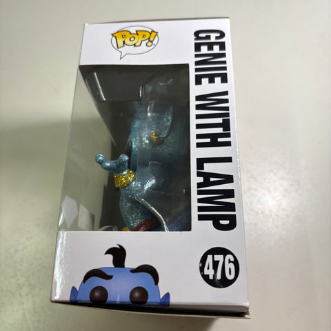 Aladdin - Genie with Lamp Diamond Disney Funko Pop 476 Hot Topic Exclusive (11.4 Cm L × 8.9 Cm W × 15.9 Cm H)