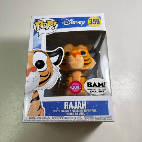 Rajah FLOCKED - Aladdin Disney Funko Pop 355 BAM Exclusive Vinyl Figure (11.4 Cm L × 8.9 Cm W × 15.9 Cm H)