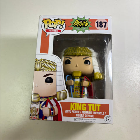 BOX FLAWS VIEW PHOTOS King Tut (Batman TV Series) - DC Funko Pop 187 Vinyl Figure (11.4 Cm L × 8.9 Cm W × 15.9 Cm H)