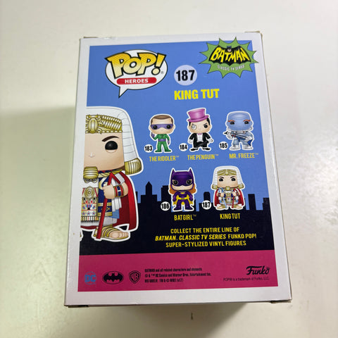 BOX FLAWS VIEW PHOTOS King Tut (Batman TV Series) - DC Funko Pop 187 Vinyl Figure (11.4 Cm L × 8.9 Cm W × 15.9 Cm H)