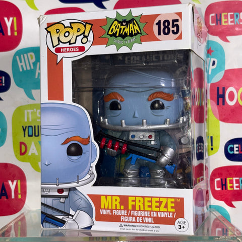 BOX FLAWS VIEW PHOTOS Mr. Freeze (Batman TV Series) - DC Funko Pop 185 Vinyl Figure (11.4 Cm L × 8.9 Cm W × 15.9 Cm H)