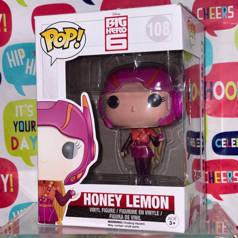 BOX FLAWS VIEW PHOTOS Honey Lemon - Big Hero 6 Disney Funko Pop 108 Vinyl Figure (11.4 Cm L × 8.9 Cm W × 15.9 Cm H)