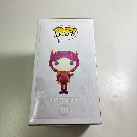 BOX FLAWS VIEW PHOTOS Honey Lemon - Big Hero 6 Disney Funko Pop 108 Vinyl Figure (11.4 Cm L × 8.9 Cm W × 15.9 Cm H)