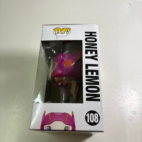 BOX FLAWS VIEW PHOTOS Honey Lemon - Big Hero 6 Disney Funko Pop 108 Vinyl Figure (11.4 Cm L × 8.9 Cm W × 15.9 Cm H)