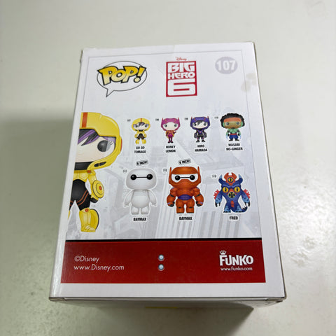 BOX FLAWS VIEW PHOTOS Go Go Tomago - Big Hero 6 Disney Funko Pop 107 Vinyl Figure (11.4 Cm L × 8.9 Cm W × 15.9 Cm H)