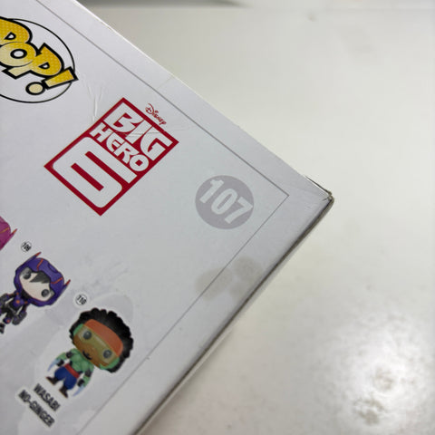 BOX FLAWS VIEW PHOTOS Go Go Tomago - Big Hero 6 Disney Funko Pop 107 Vinyl Figure (11.4 Cm L × 8.9 Cm W × 15.9 Cm H)